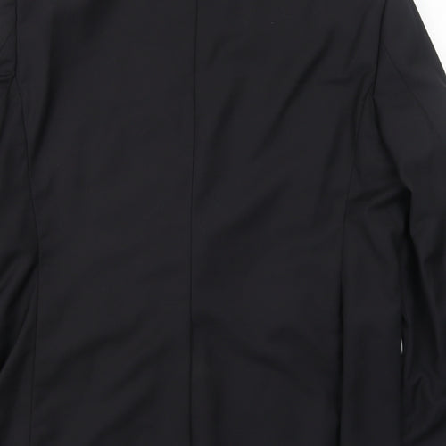 Goodsouls Mens Black Polyester Jacket Suit Jacket Size 40 Regular