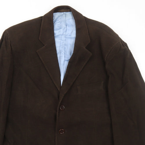 Sartorio Mens Brown Polyester Jacket Blazer Size 42 Regular