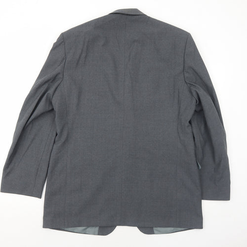 Marks and Spencer Mens Grey Polyester Jacket Suit Jacket Size 42 Regular