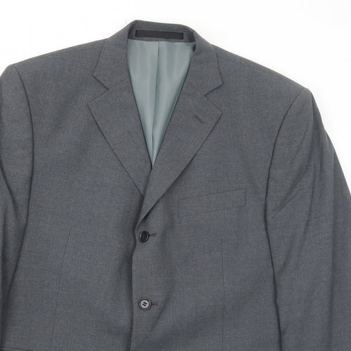 Marks and Spencer Mens Grey Polyester Jacket Suit Jacket Size 42 Regular