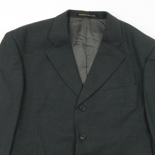 Marks and Spencer Mens Grey Wool Jacket Suit Jacket Size 42 Regular