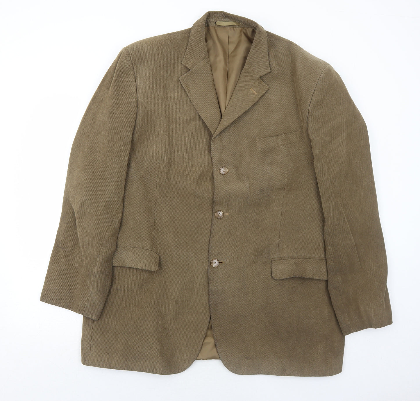 Marks and Spencer Mens Brown Polyester Jacket Blazer Size 44 Regular