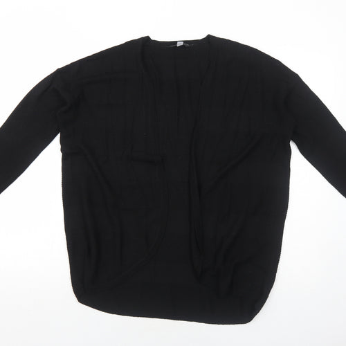 Dorothy Perkins Womens Black V-Neck Polyester Cardigan Jumper Size S
