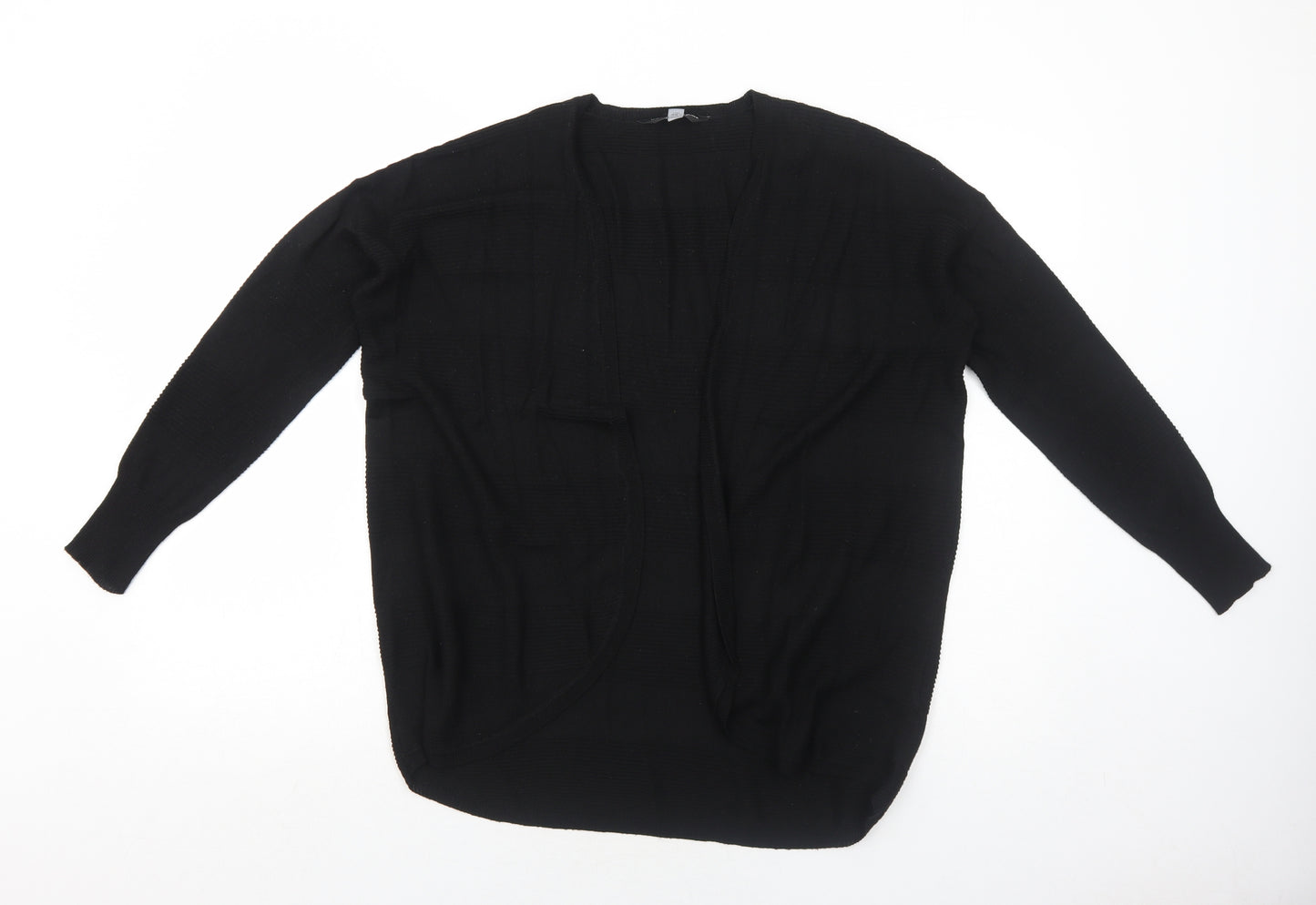 Dorothy Perkins Womens Black V-Neck Polyester Cardigan Jumper Size S