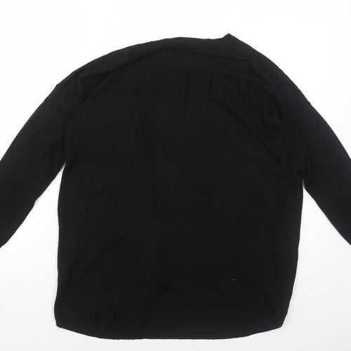 Dorothy Perkins Womens Black V-Neck Polyester Cardigan Jumper Size S
