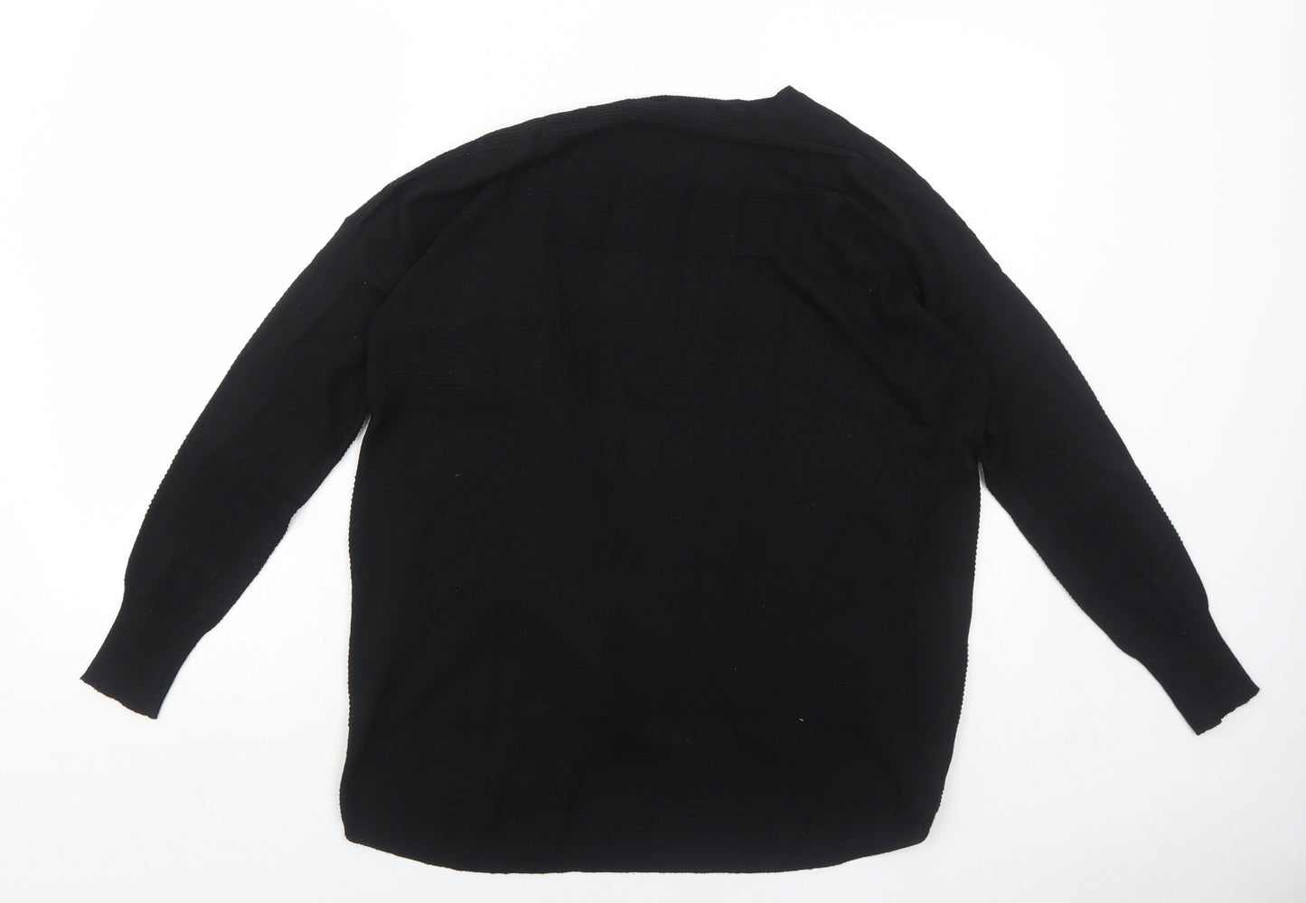 Dorothy Perkins Womens Black V-Neck Polyester Cardigan Jumper Size S