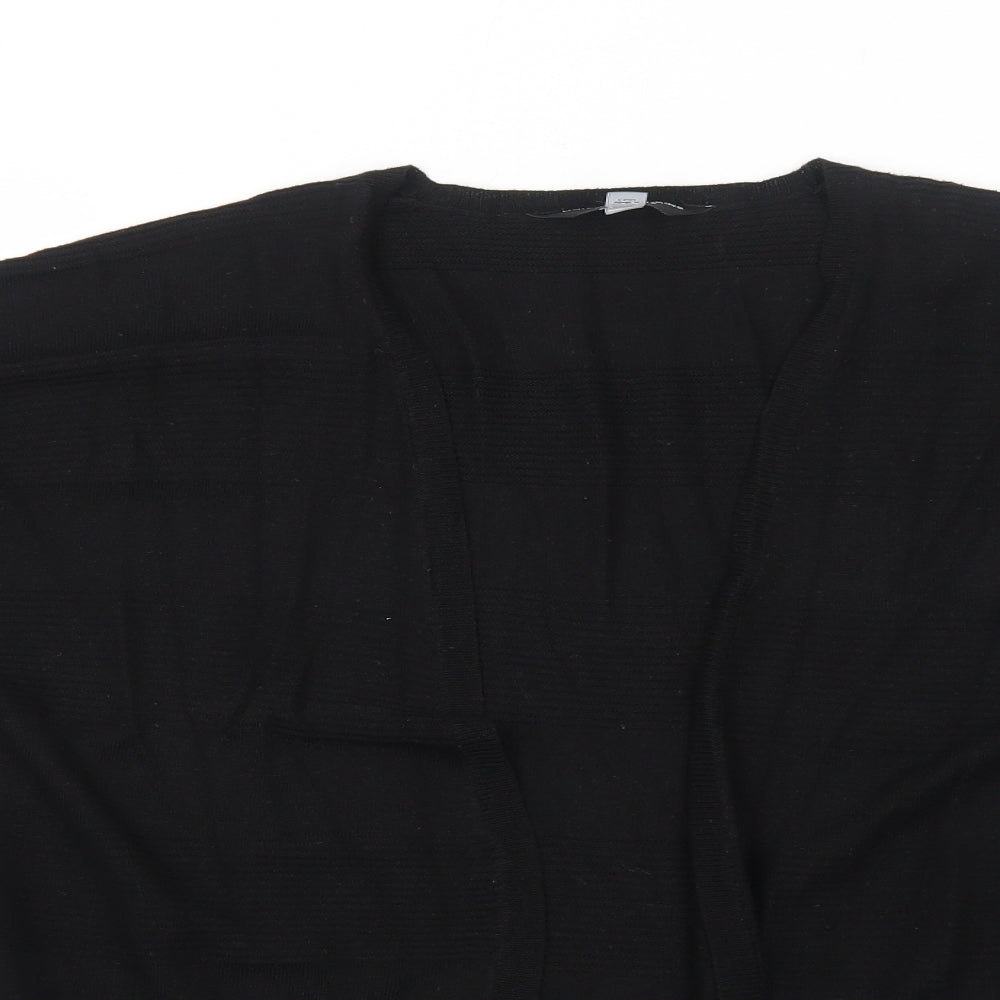 Dorothy Perkins Womens Black V-Neck Polyester Cardigan Jumper Size S