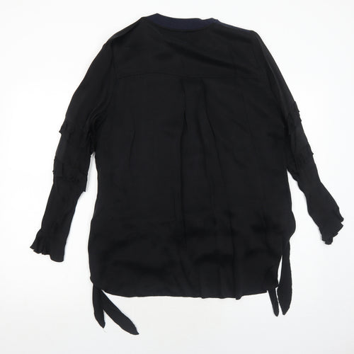 Zara Womens Blue Colourblock Polyester Pullover Sweatshirt Size M Pullover