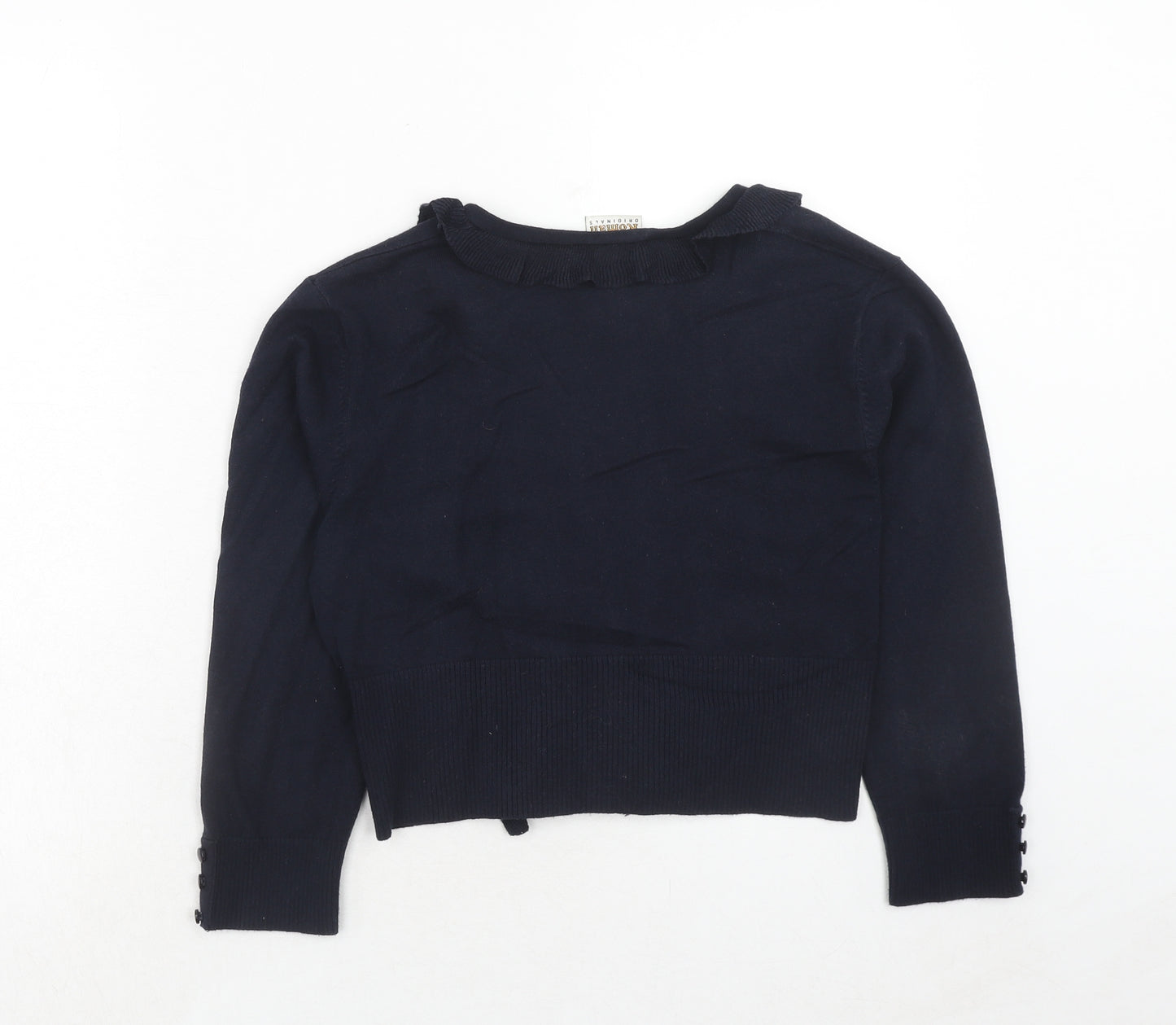 Roman Womens Blue V-Neck Viscose Cardigan Jumper Size S