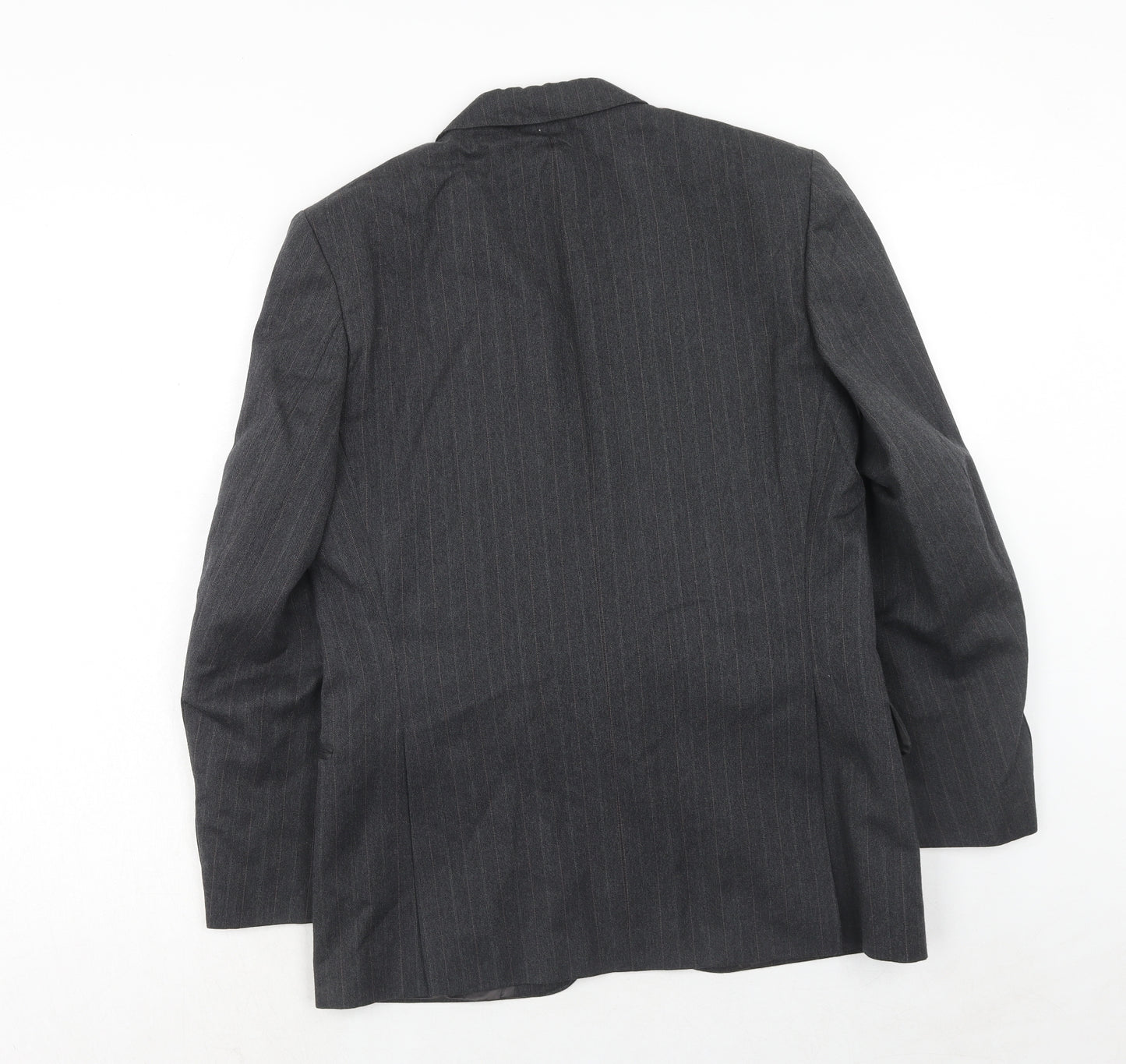 Chatsworth Mens Grey Striped Wool Jacket Suit Jacket Size 38 Regular