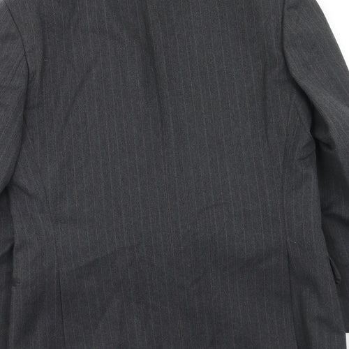 Chatsworth Mens Grey Striped Wool Jacket Suit Jacket Size 38 Regular