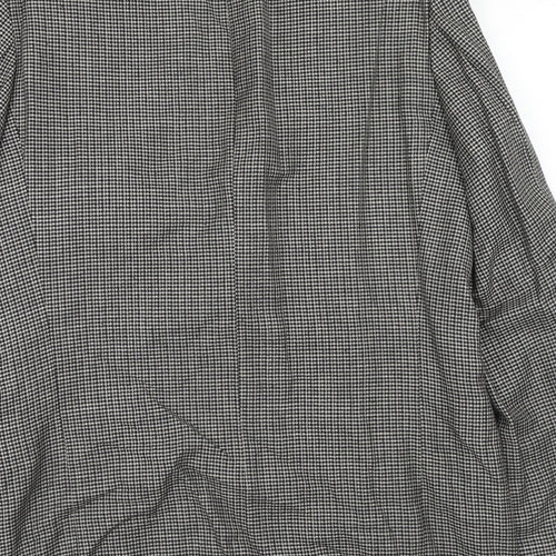 Marks and Spencer Mens Grey Geometric Wool Jacket Suit Jacket Size 40 Regular
