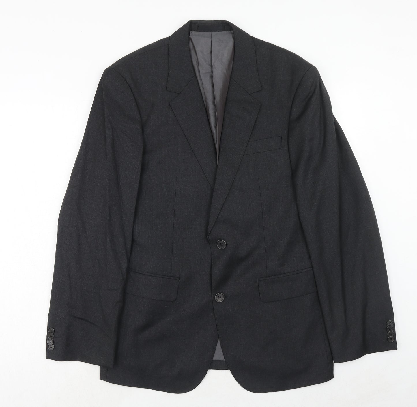 Sportscraft Mens Grey Wool Jacket Suit Jacket Size 38 Regular