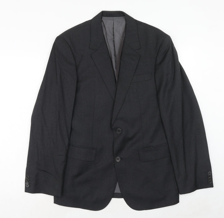 Sportscraft Mens Grey Wool Jacket Suit Jacket Size 38 Regular