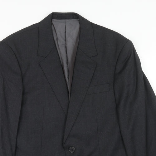 Sportscraft Mens Grey Wool Jacket Suit Jacket Size 38 Regular