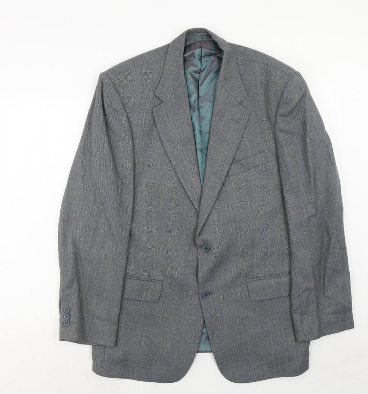 West Brook Mens Grey Wool Jacket Suit Jacket Size 42 Regular