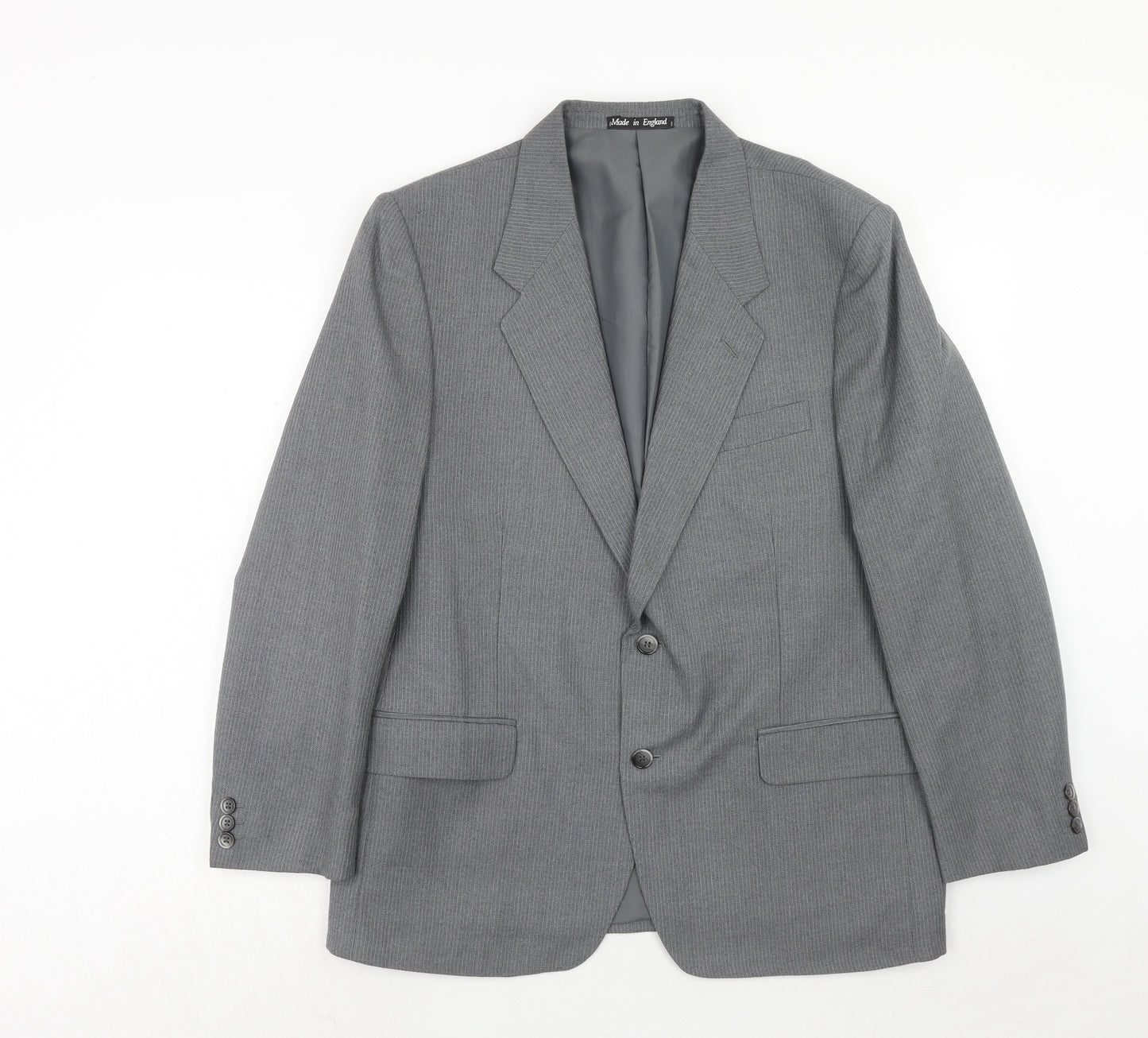 Chatsworth Mens Grey Wool Jacket Suit Jacket Size 42 Regular