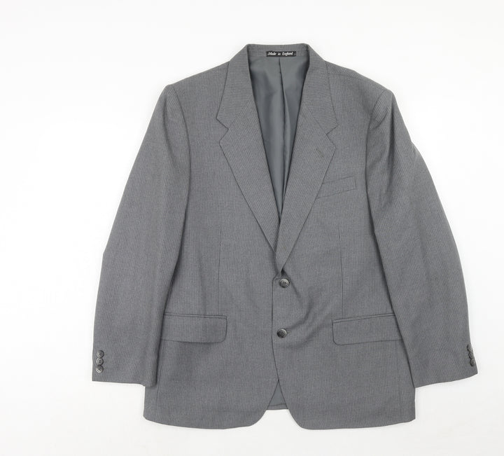 Chatsworth Mens Grey Wool Jacket Suit Jacket Size 42 Regular