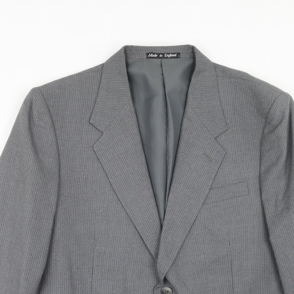 Chatsworth Mens Grey Wool Jacket Suit Jacket Size 42 Regular