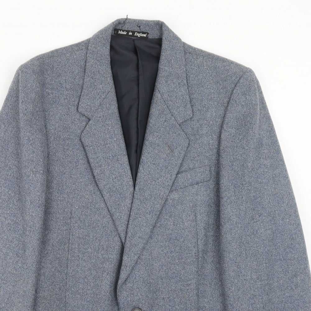 Hepworths Mens Blue Wool Jacket Suit Jacket Size 36 Regular