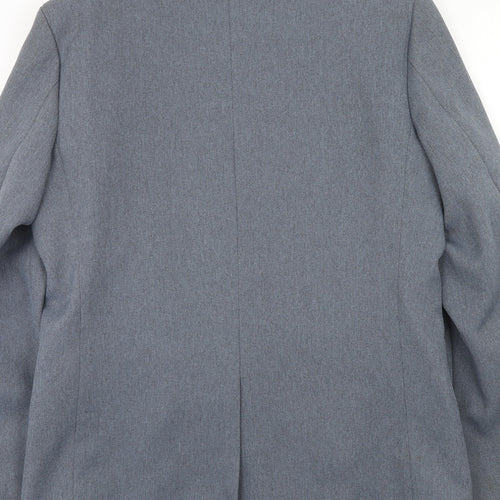 Greenwoods Mens Blue Polyester Jacket Suit Jacket Size 40 Regular