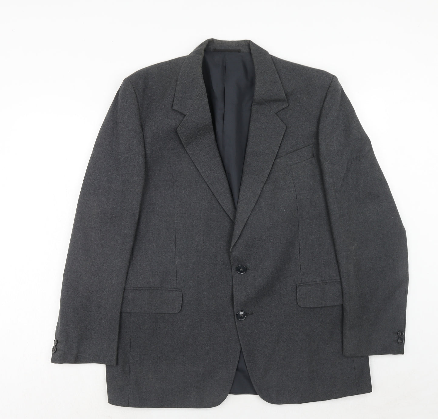 Hornes Mens Grey Wool Jacket Suit Jacket Size 40 Regular