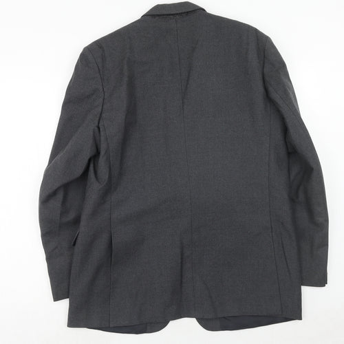 Hornes Mens Grey Wool Jacket Suit Jacket Size 40 Regular