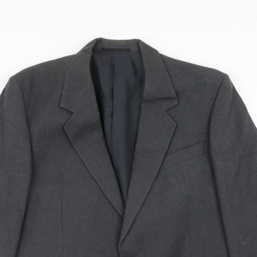 Hornes Mens Grey Wool Jacket Suit Jacket Size 40 Regular