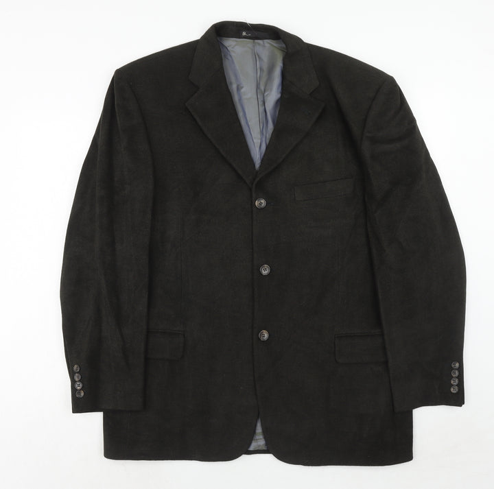 BHS Mens Brown Polyester Jacket Blazer Size 42 Regular