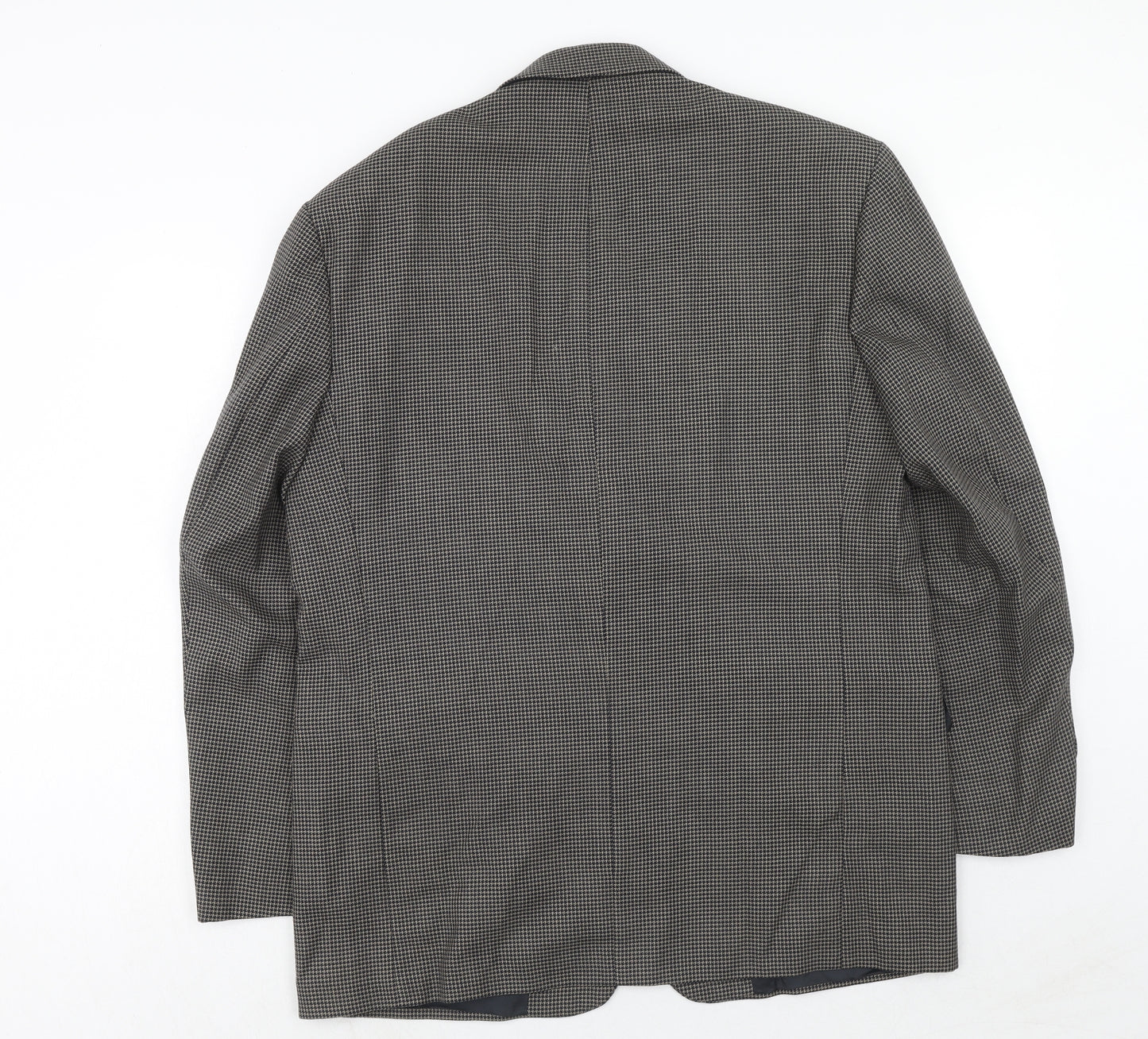 Principles Mens Brown Geometric Polyester Jacket Suit Jacket Size 42 Regular