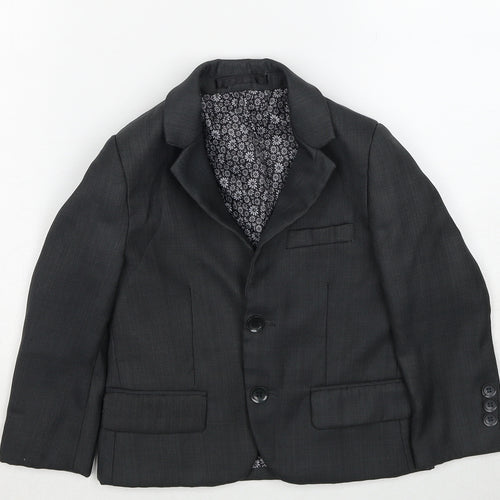 Cocktail Collection Boys Grey Jacket Blazer Size 3 Years Button