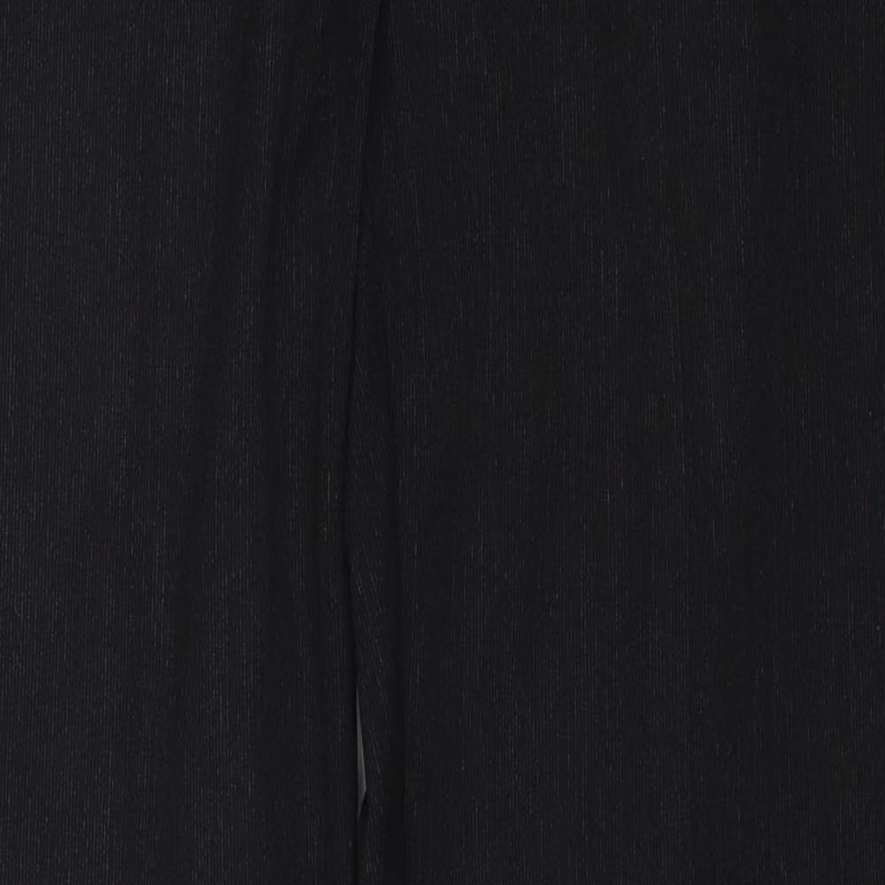 s.Oliver Womens Black Polyester Dress Pants Trousers Size 18 Regular Zip