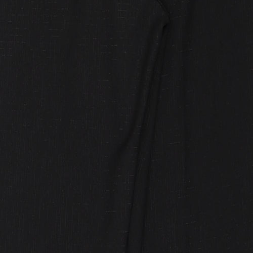 M&Co Womens Black Polyester Dress Pants Trousers Size 14 Regular Zip