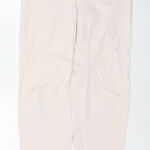 Sarah Loom Womens Red Cotton Straight Jeans Size 14 Regular Zip