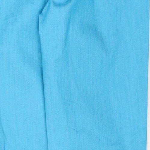 Laura Ken Womens Blue Cotton Straight Jeans Size 10 Regular