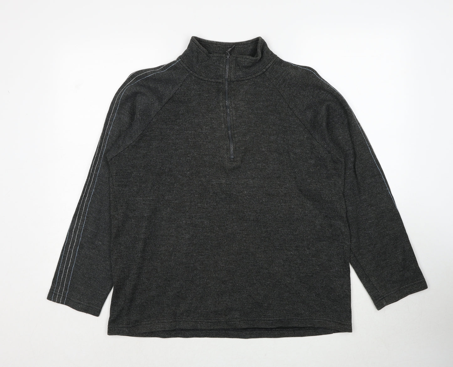 West Rock Mens Grey Cotton Pullover Sweatshirt Size M
