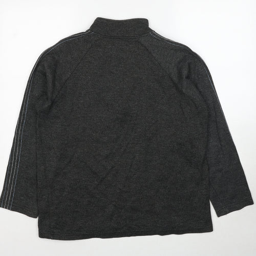 West Rock Mens Grey Cotton Pullover Sweatshirt Size M