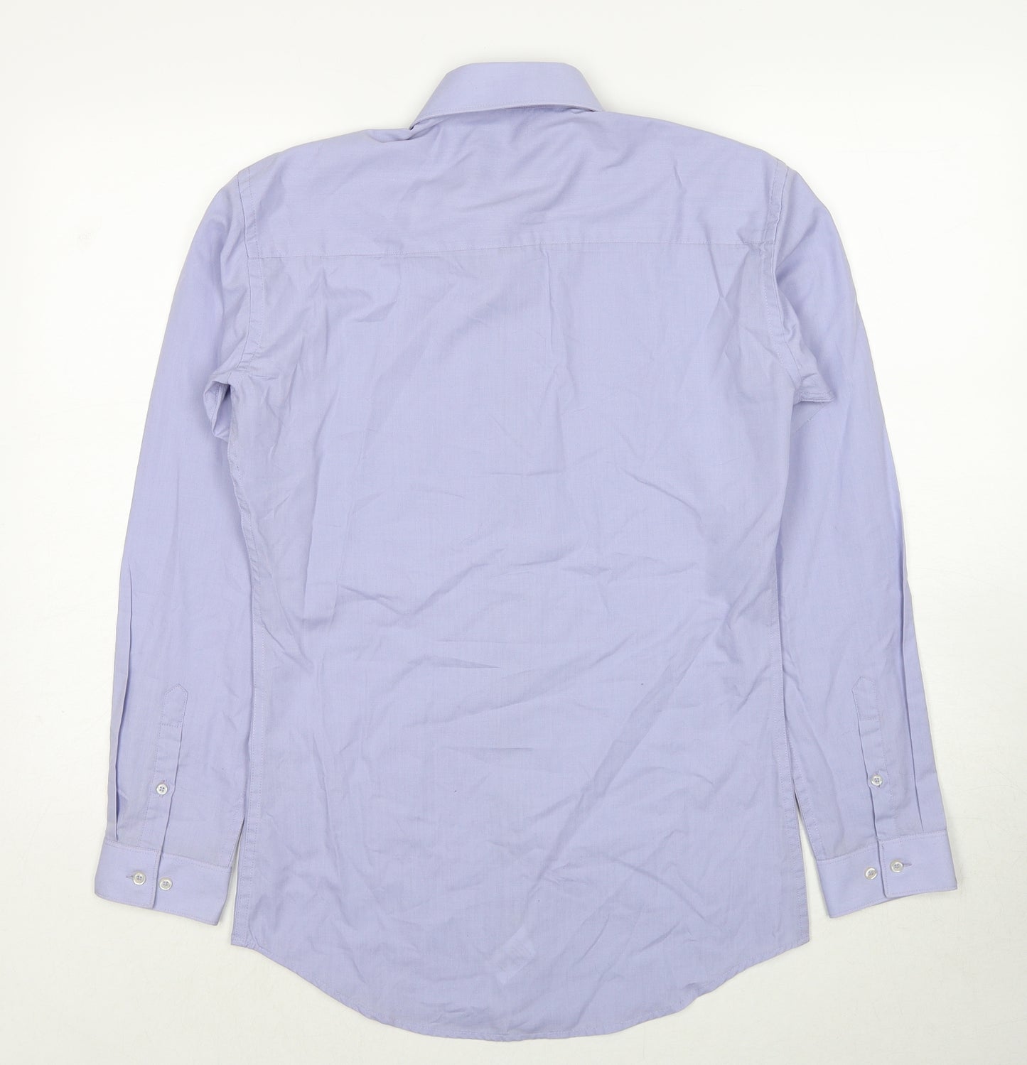 NEXT Mens Blue Polyester Dress Shirt Size 14.5 Collared Button