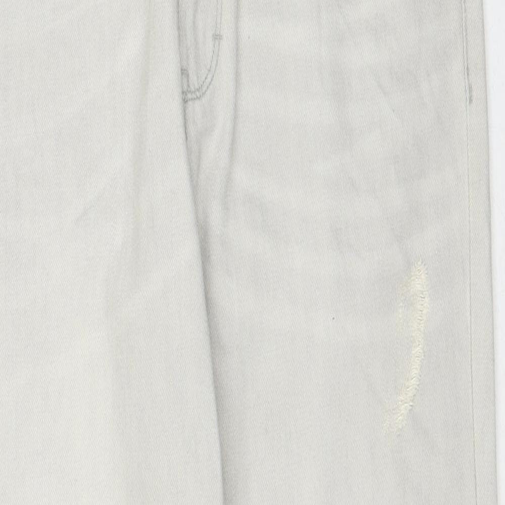Waven Womens Grey Cotton Mom Jeans Size 8 Regular Zip