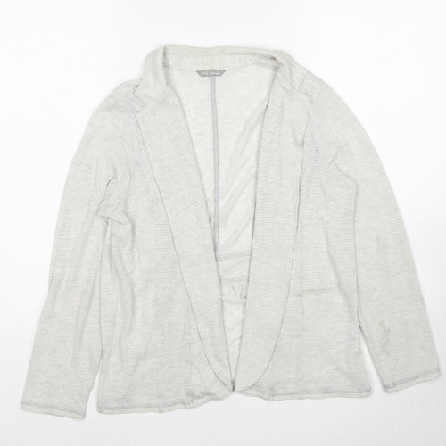 Marks and Spencer Womens Grey V-Neck Viscose Cardigan Jumper Size 16