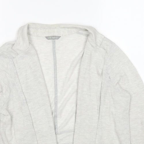 Marks and Spencer Womens Grey V-Neck Viscose Cardigan Jumper Size 16