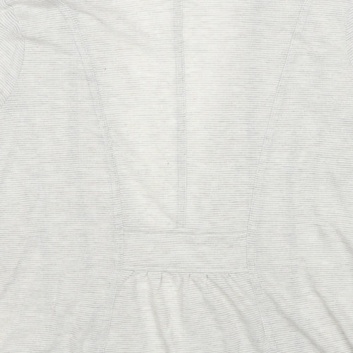 Marks and Spencer Womens Grey V-Neck Viscose Cardigan Jumper Size 16