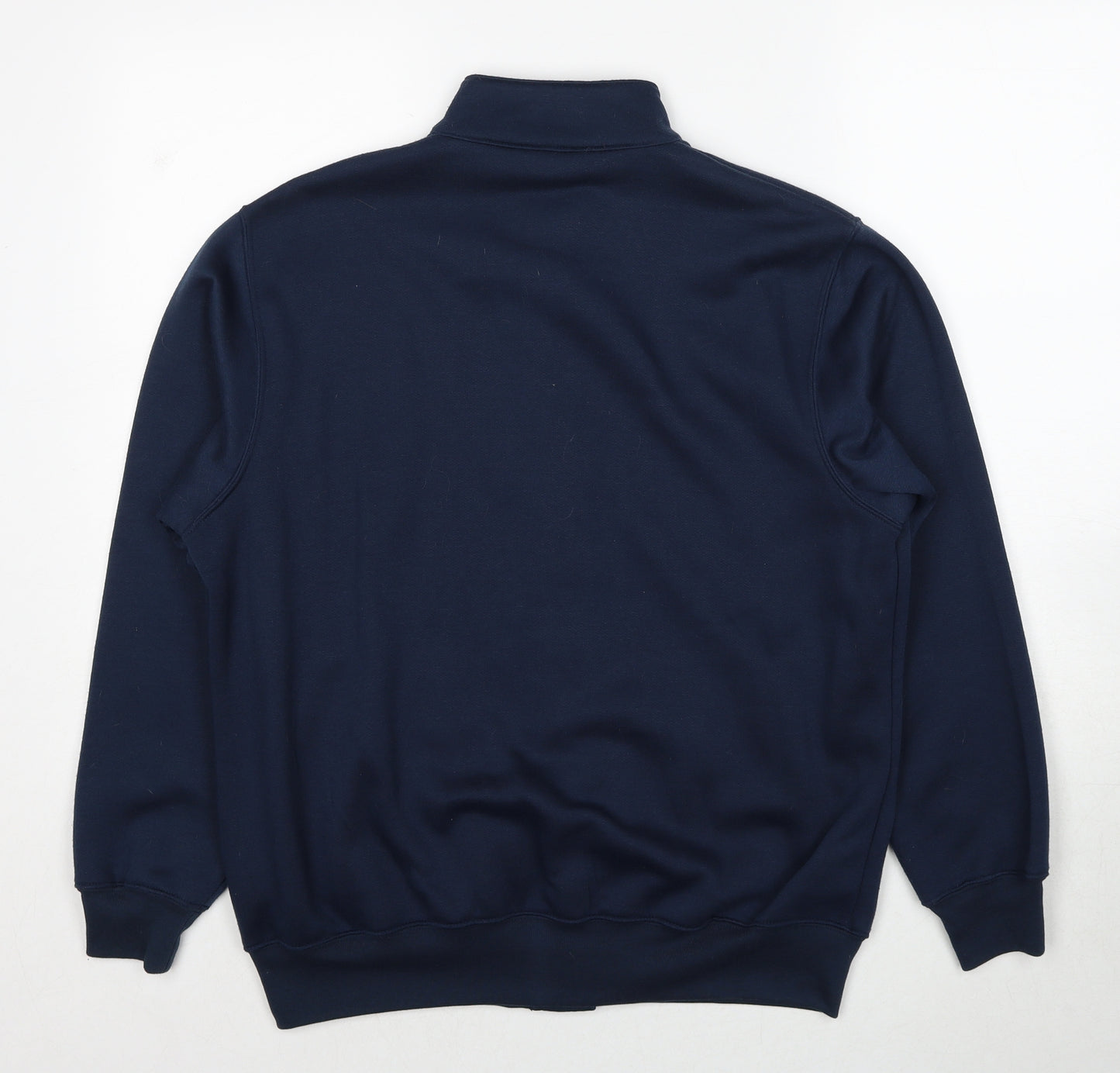 Damart Womens Blue Polyester Pullover Sweatshirt Size 12 Button - Size 12-14