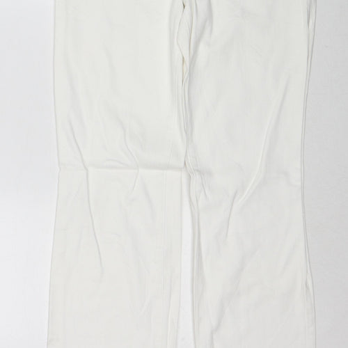 Esprit Womens White Cotton Straight Jeans Size 29 in L32 in Regular Zip