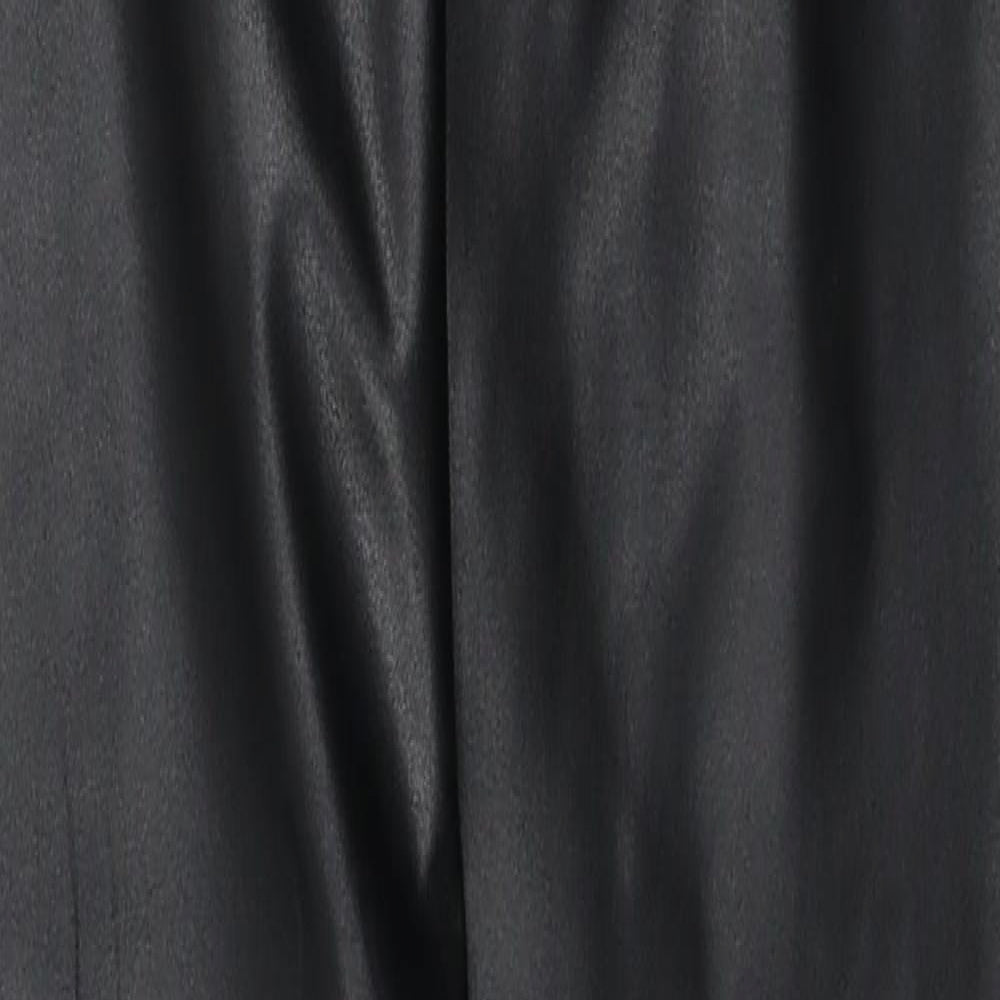 PRETTYLITTLETHING Womens Black Polyester Chino Leggings Size 4