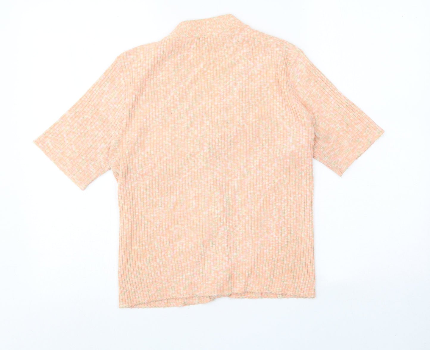 Skylar Womens Pink V-Neck Acrylic Cardigan Jumper Size S