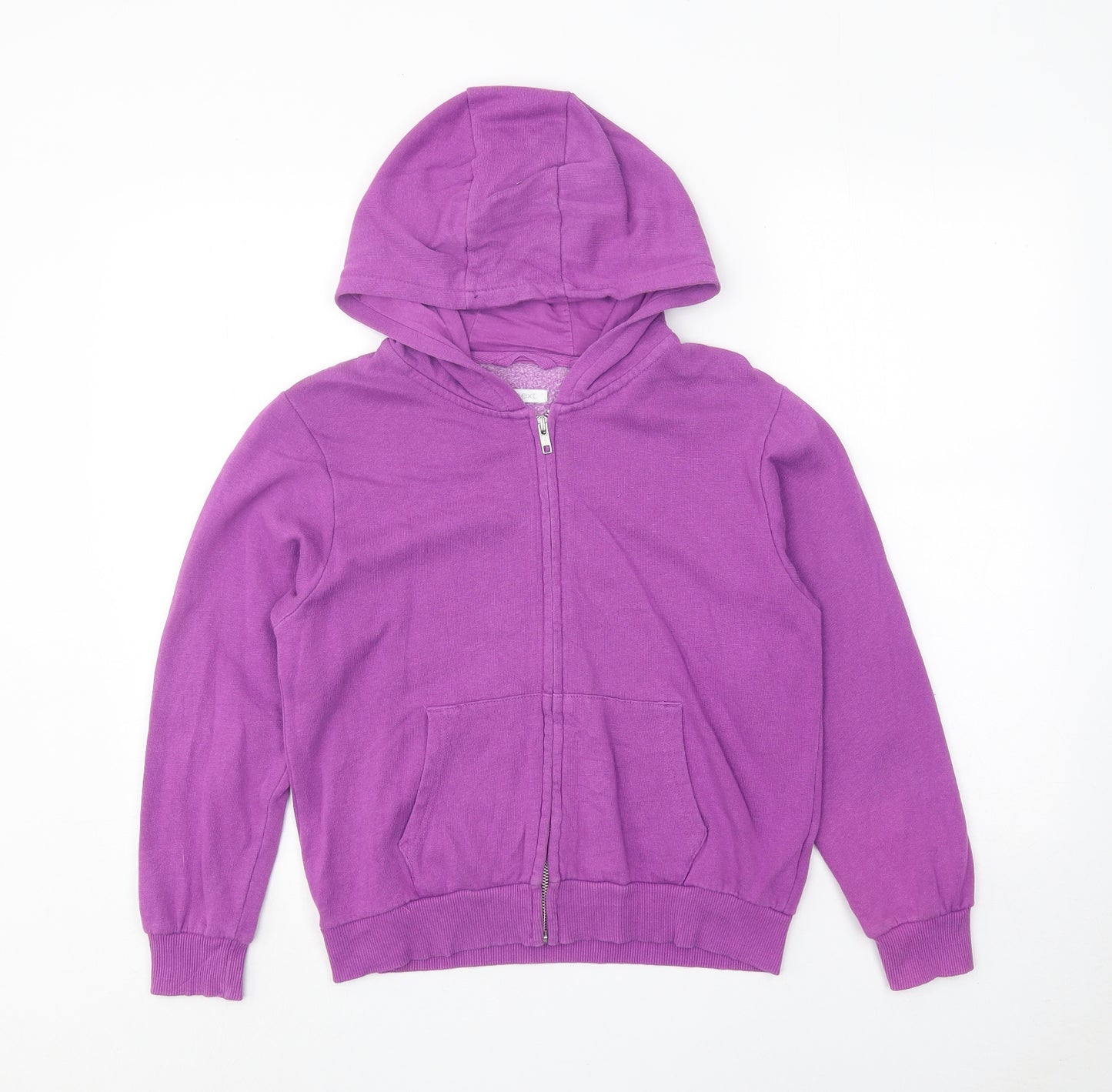 NEXT Girls Purple Polyester Full Zip Hoodie Size 10 Years Zip