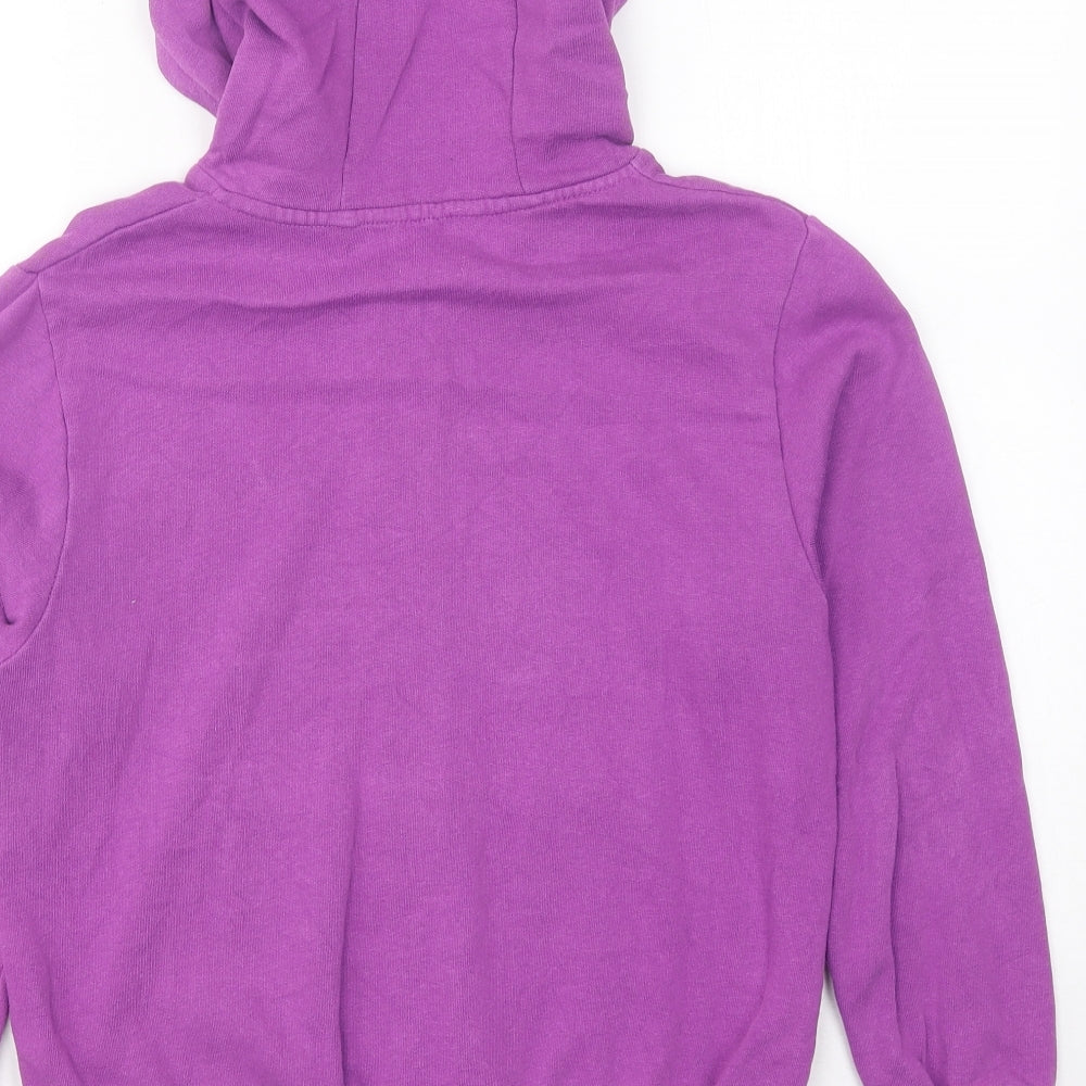 NEXT Girls Purple Polyester Full Zip Hoodie Size 10 Years Zip