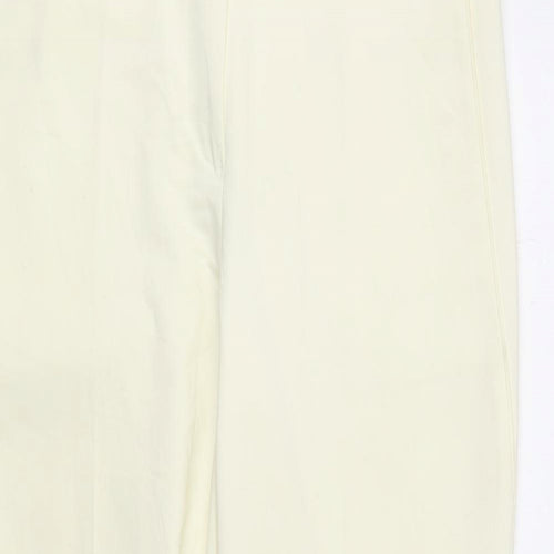 Sigma Womens Ivory Polyester Chino Trousers Size 14 L26 in Regular Zip