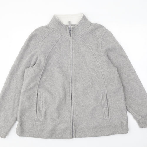 Bonmarché Womens Grey Jacket Size L Zip
